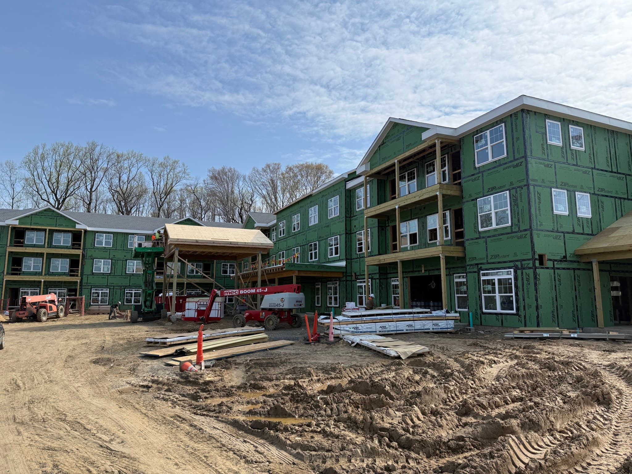 Large commercial building exterior